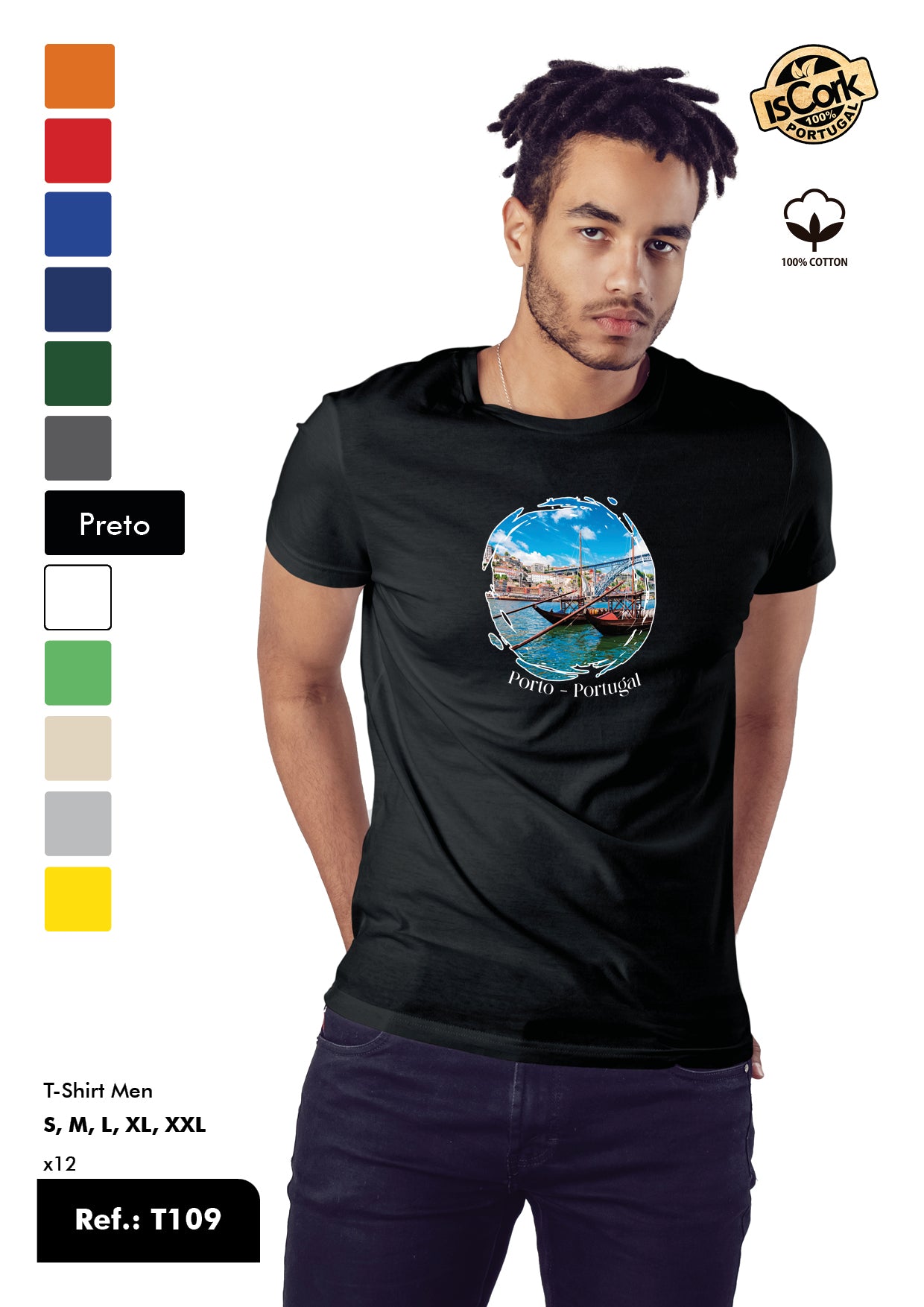 T-Shirt Adulto - Ref. T109 - Porto