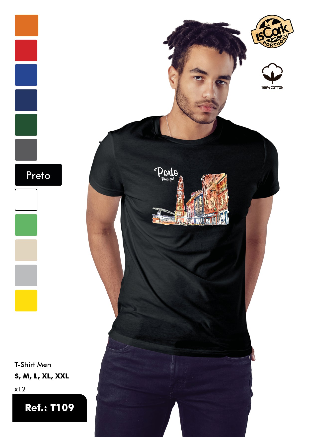 T-Shirt Adulto - Ref. T109 - Porto