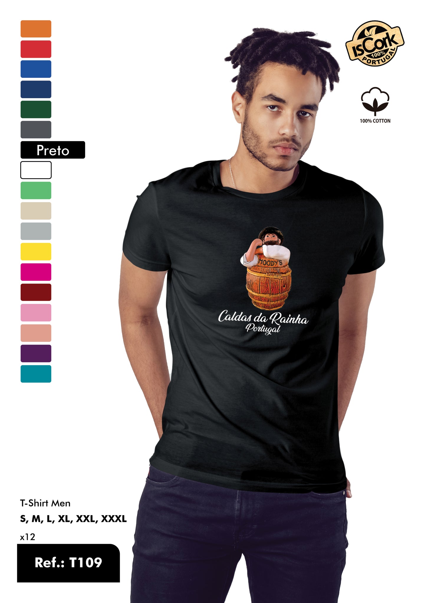 T-Shirt Adulto - Ref. T109 - Caldas da Rainha