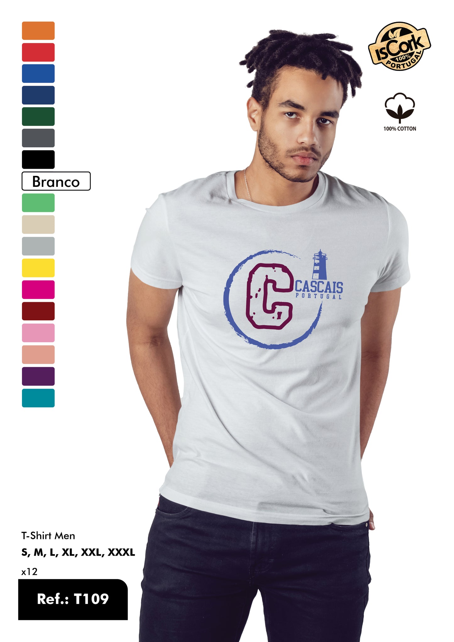T-Shirt Adulto - Ref. T109 - Cascais