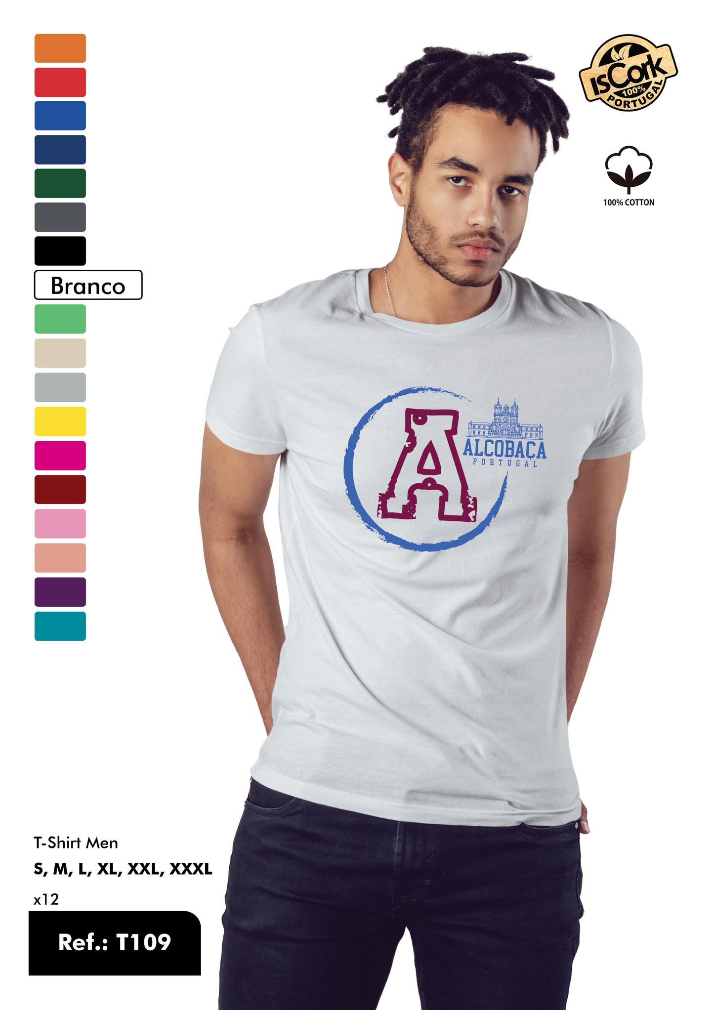 T-Shirt Adulto - Ref. T109 - Alcobaça