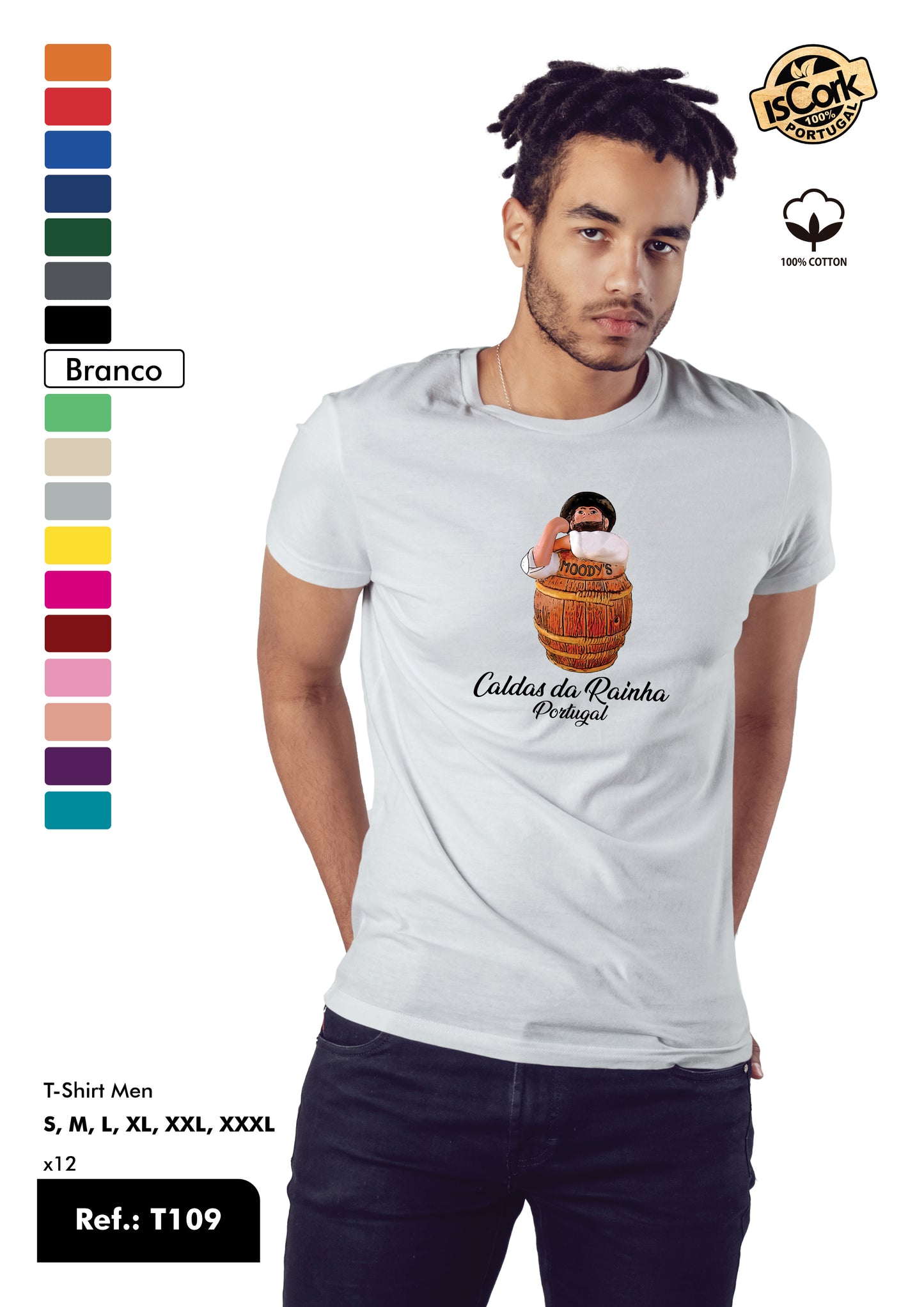 T-Shirt Adulto - Ref. T109 - Caldas da Rainha