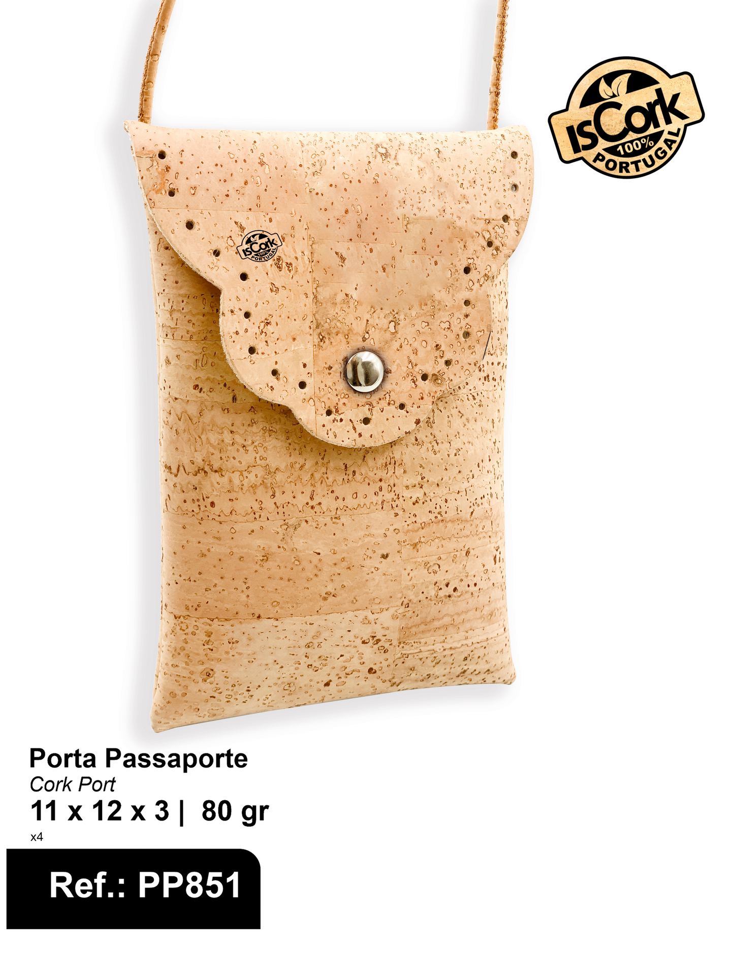 Porta Passaporte Natural