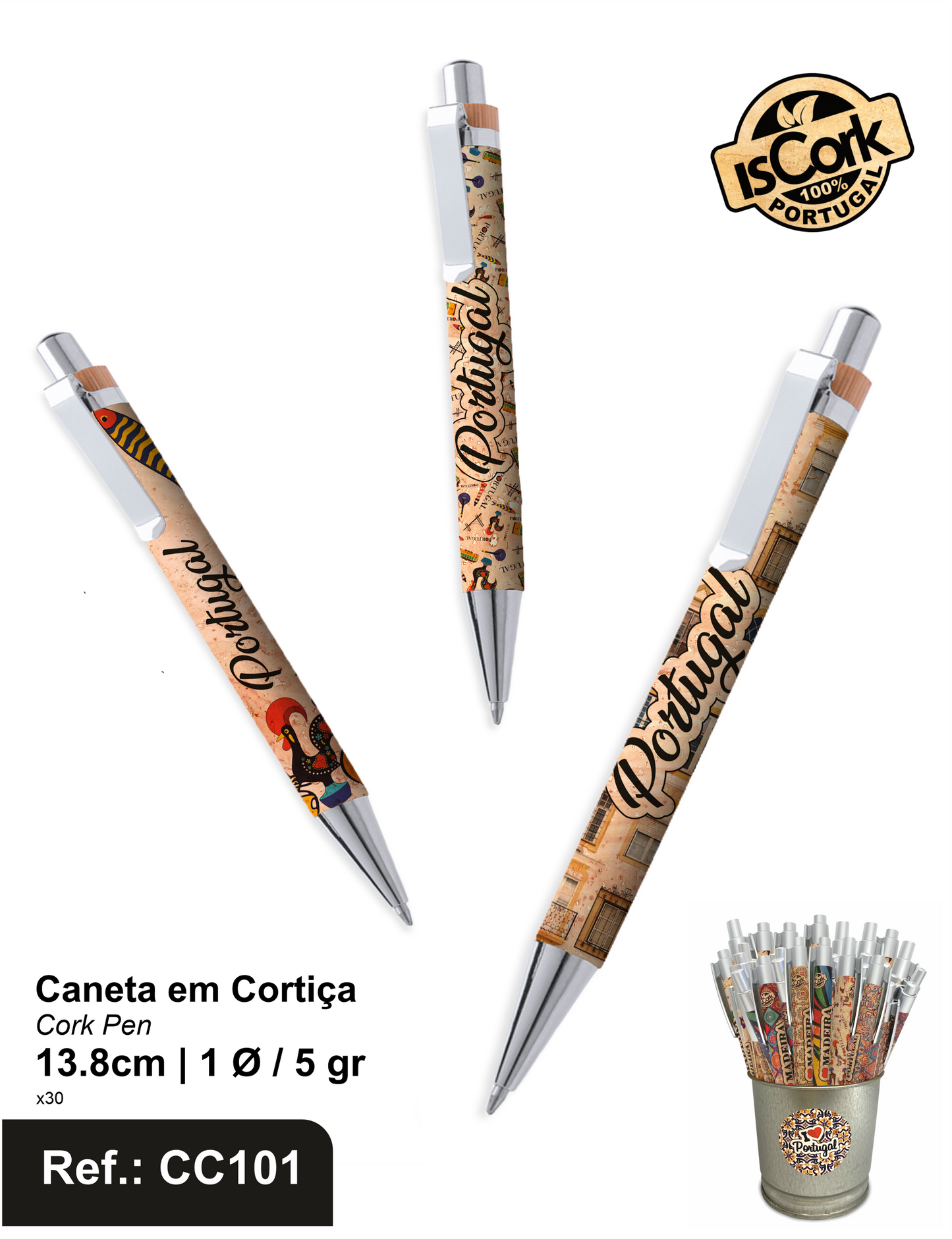 Caneta em Cortiça Portugal