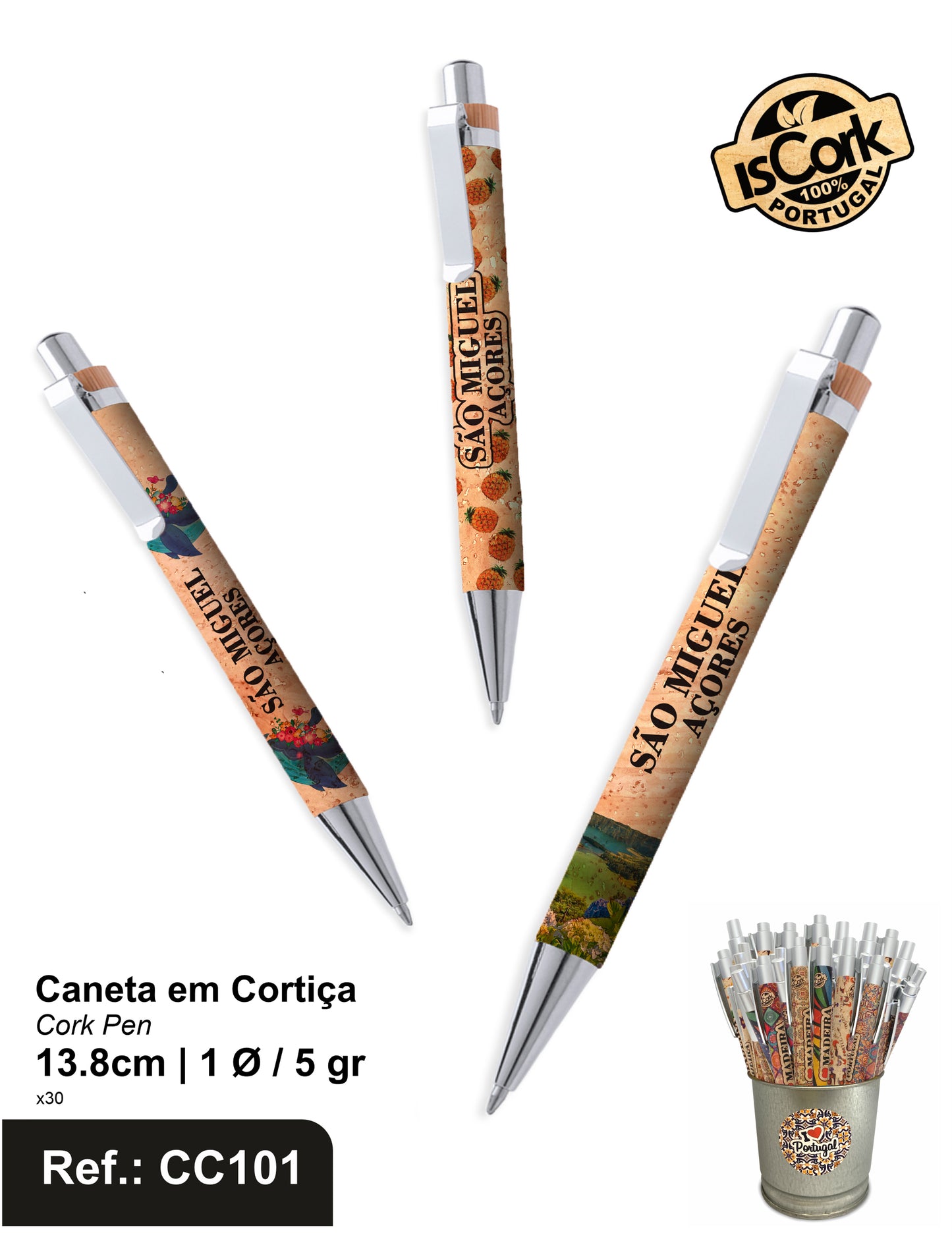 Caneta em Cortiça São Miguel