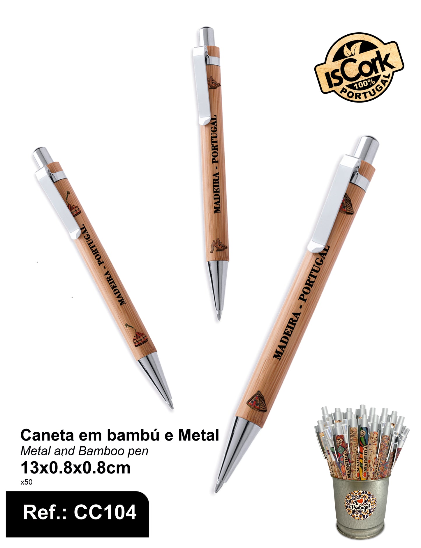 Caneta em Bambú Madeira