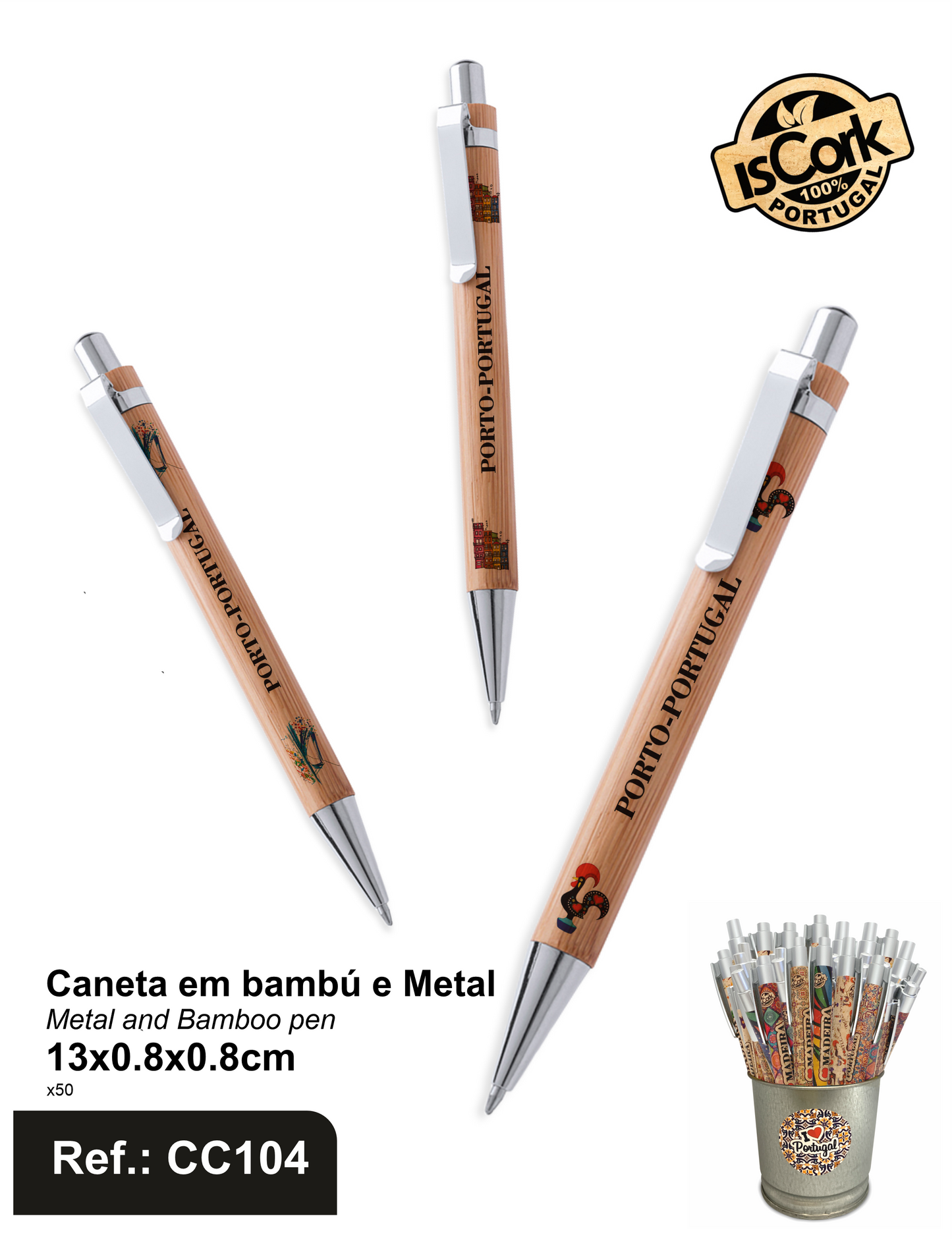 Caneta em Bambú Porto