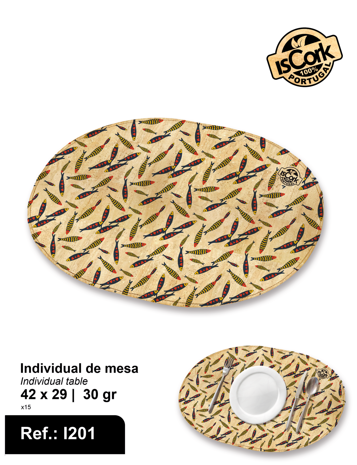 Individual de Mesa Redondo G01