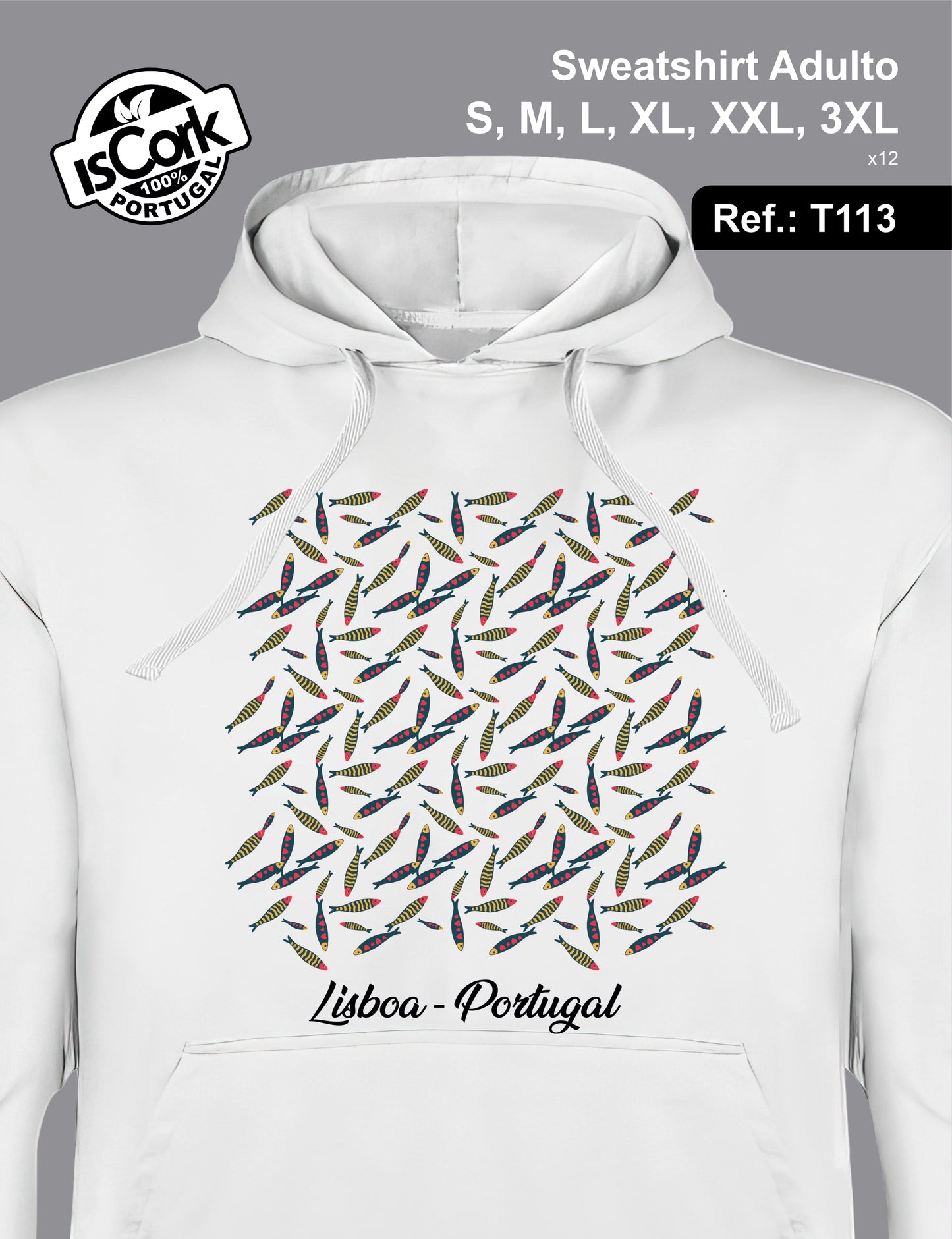 Sweatshirt Adulto Lisboa G01
