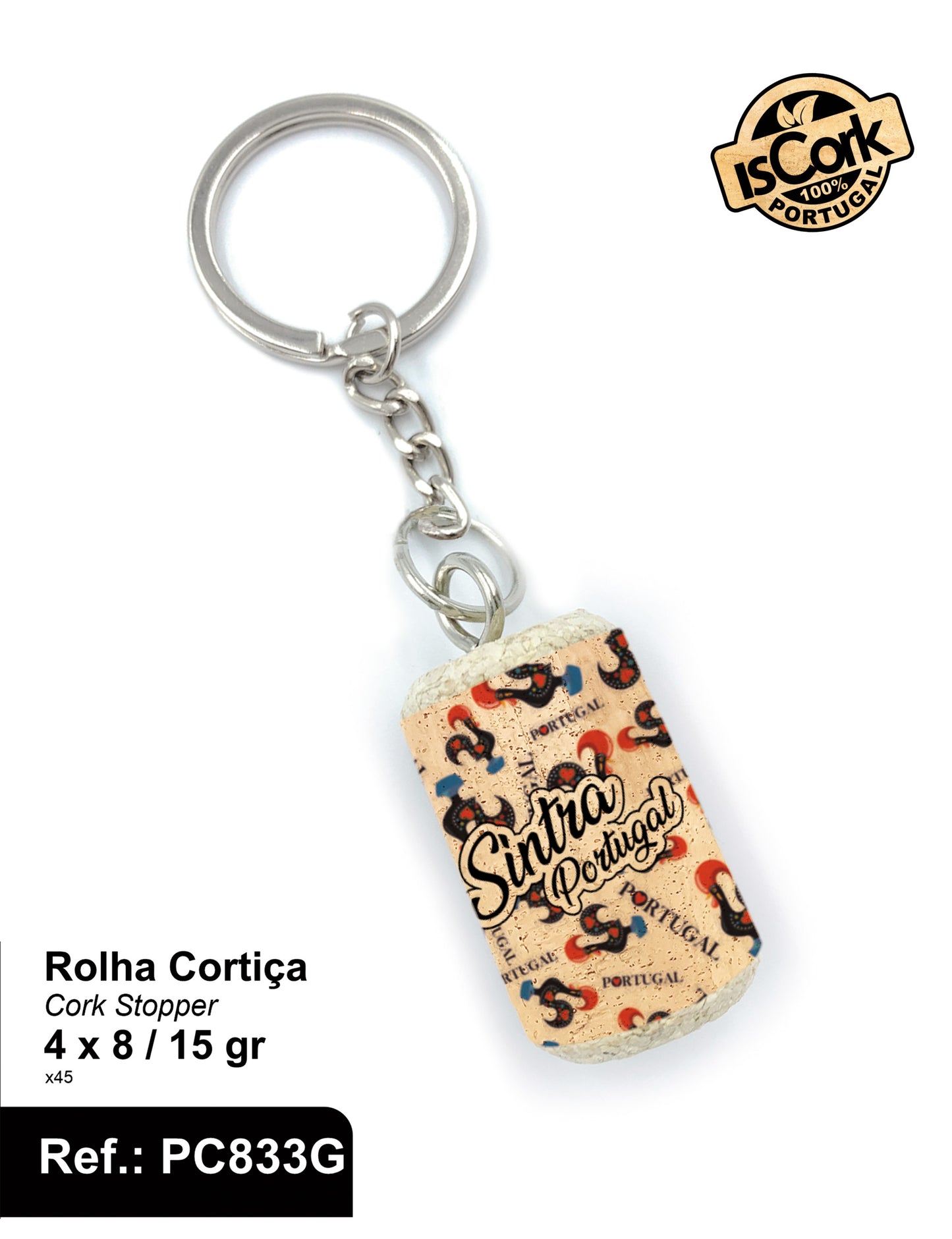 Porta Chave Rolha Cortiça Sintra G02