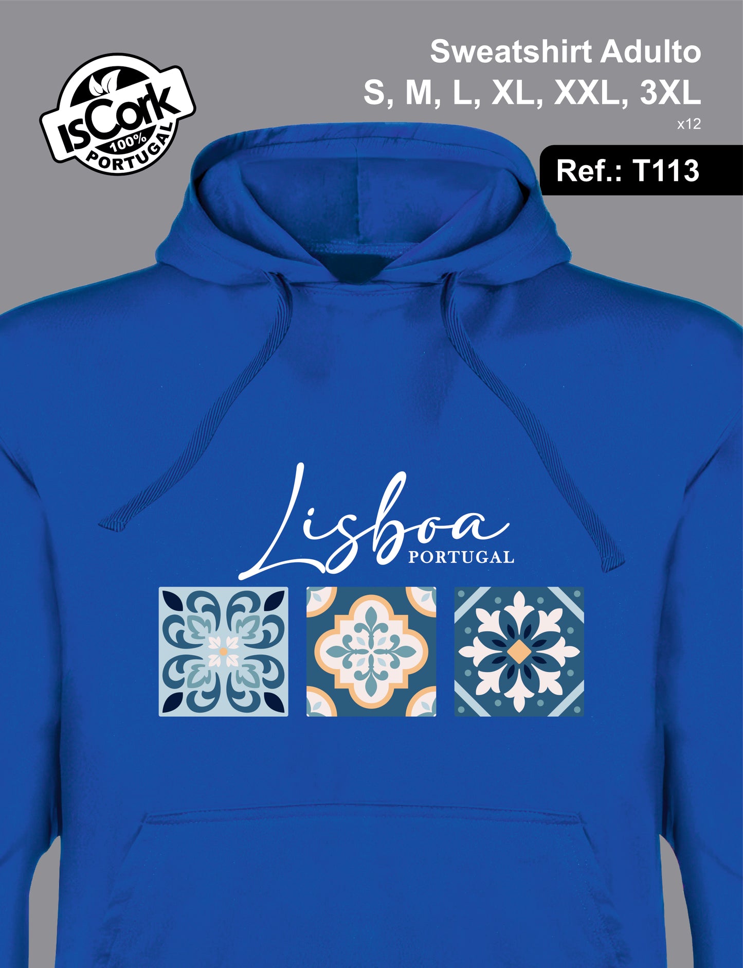 Sweatshirt Adulto Lisboa G1003