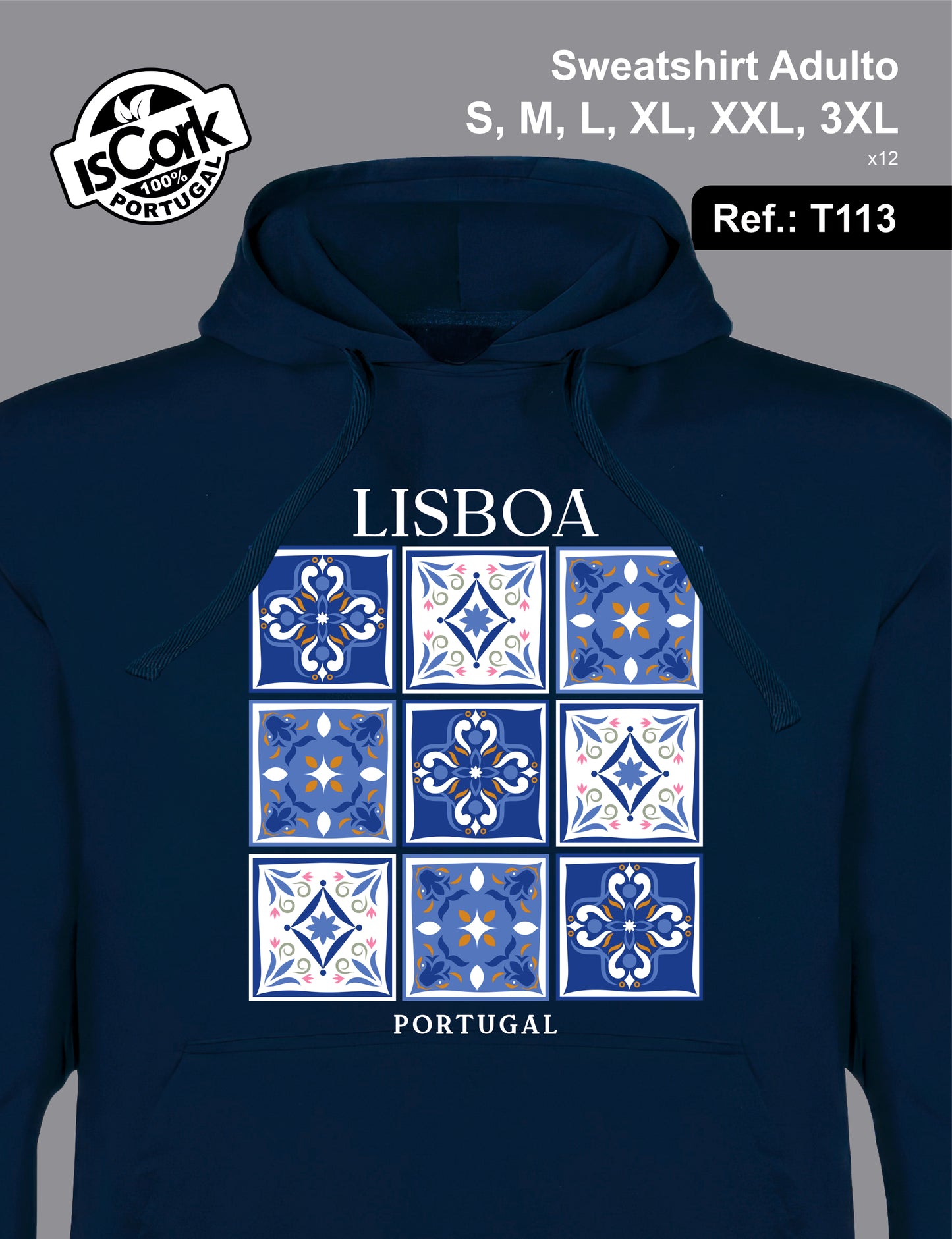 Sweatshirt Adulto Lisboa G1005