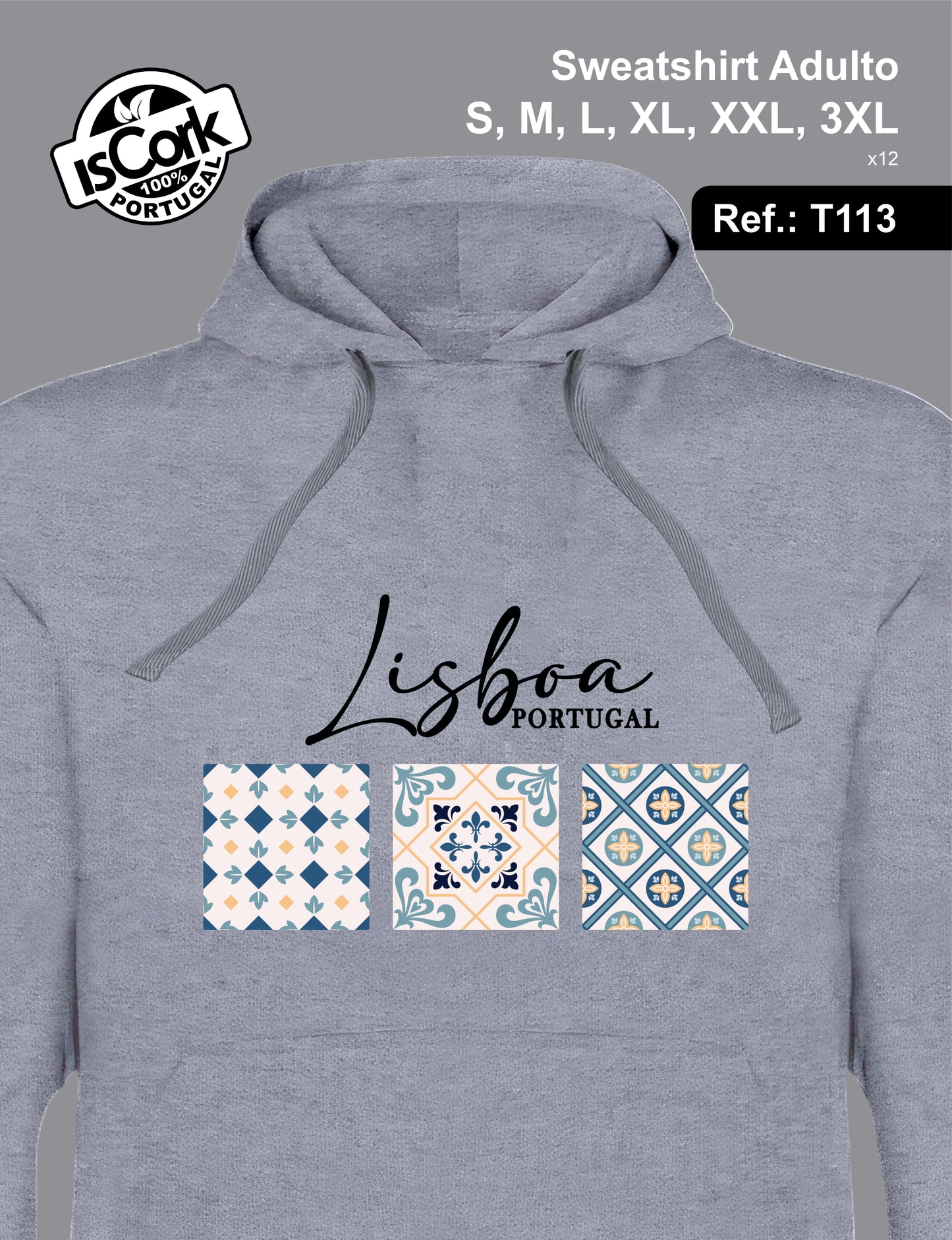 Sweatshirt Adulto Lisboa G1006