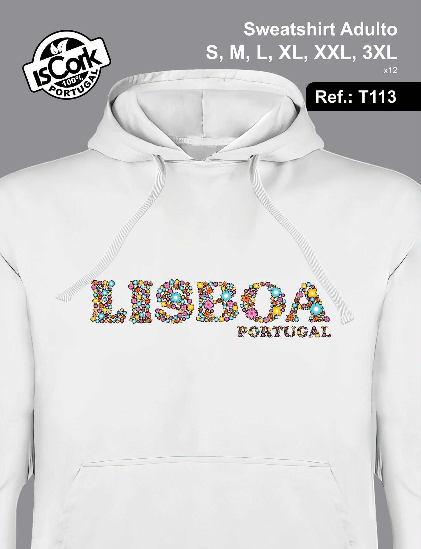 Sweatshirt Adulto Lisboa G1018