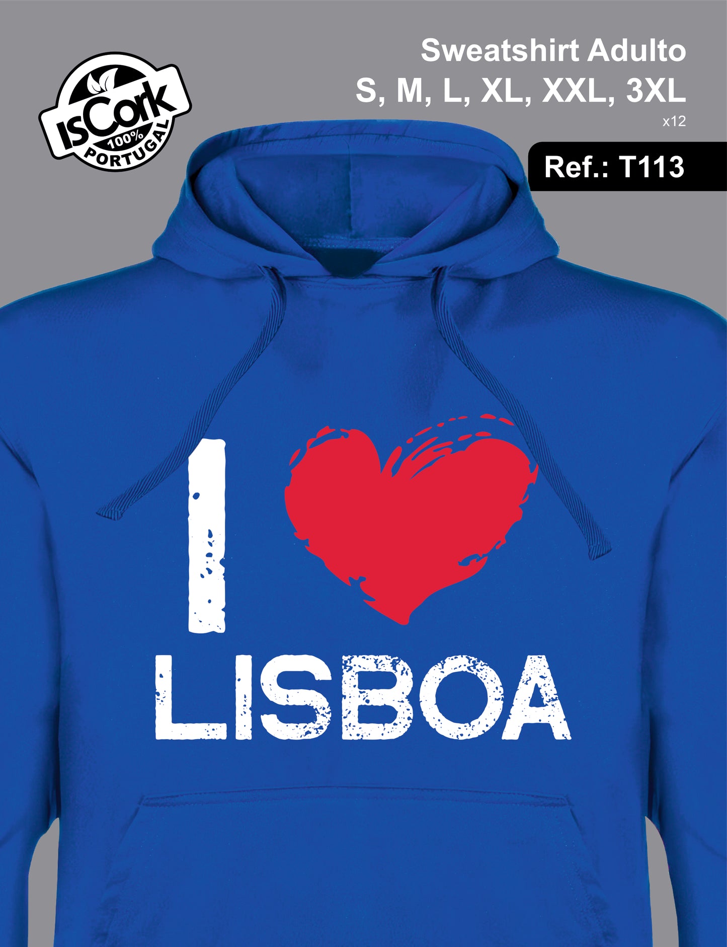 Sweatshirt Adulto Lisboa G1034