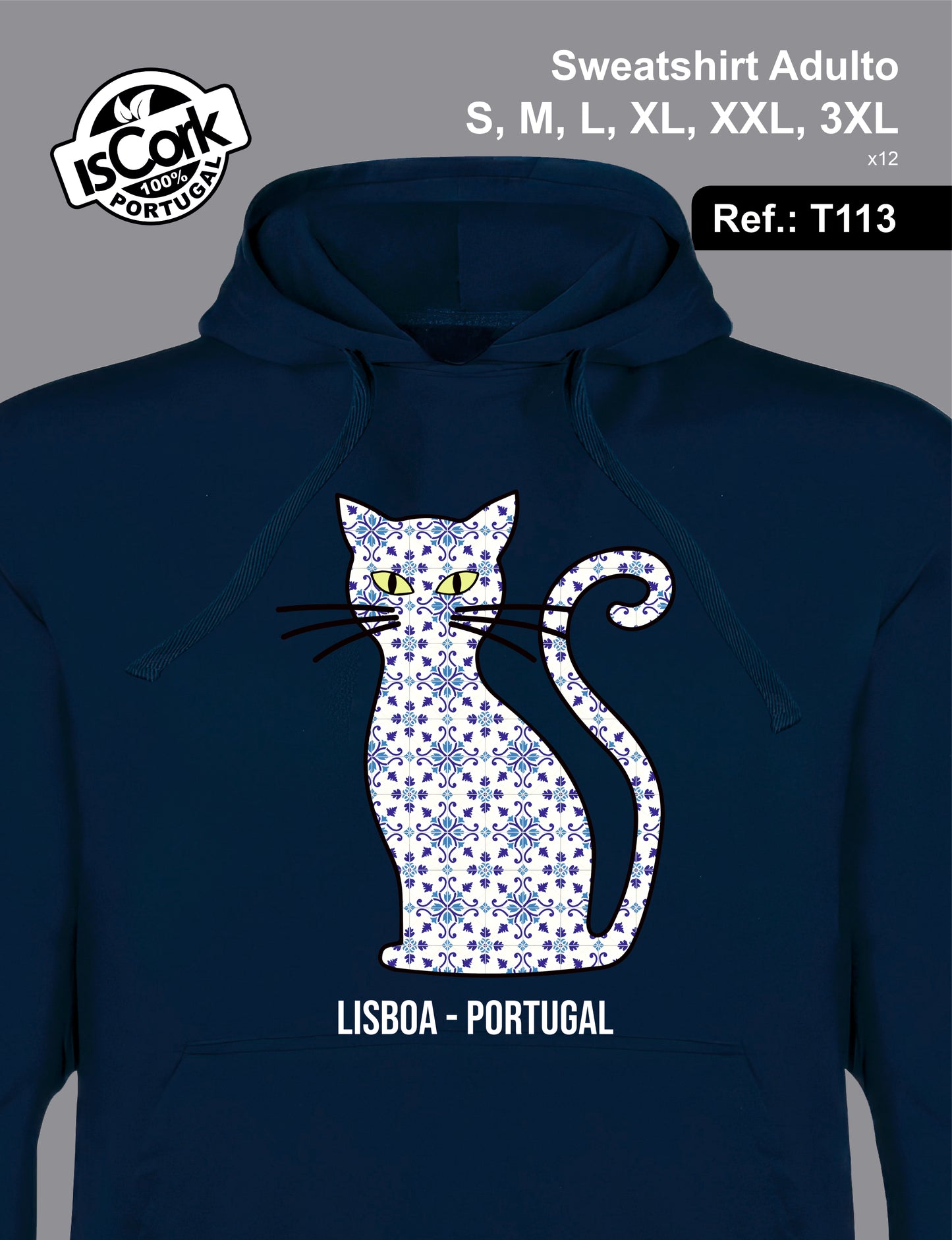 Sweatshirt Adulto Lisboa G1067