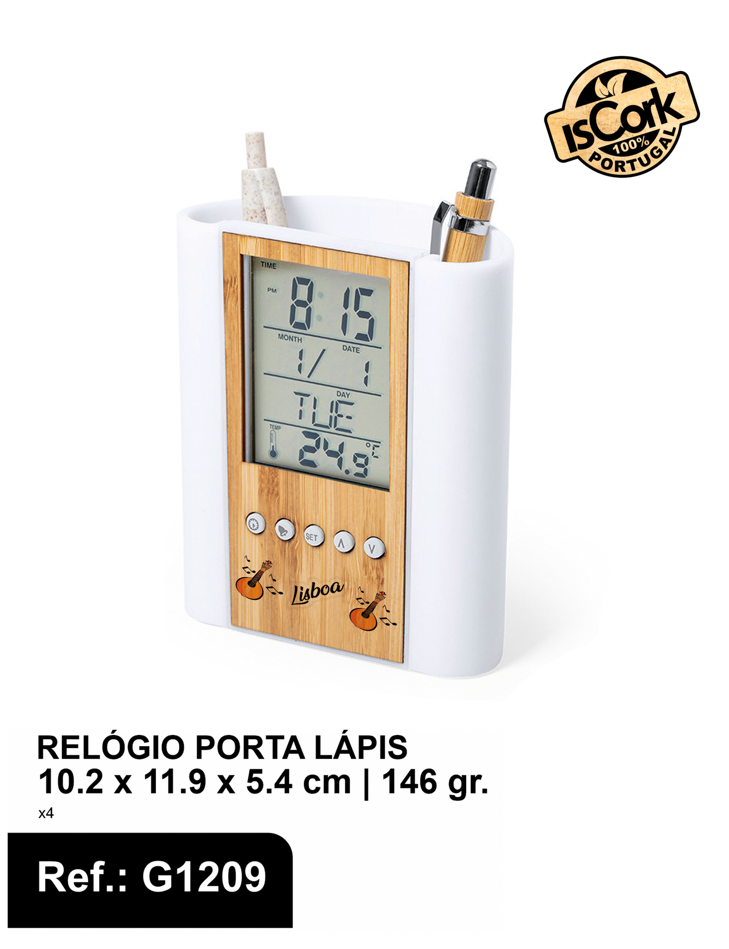Relógio porta Lápis Lisboa G1075