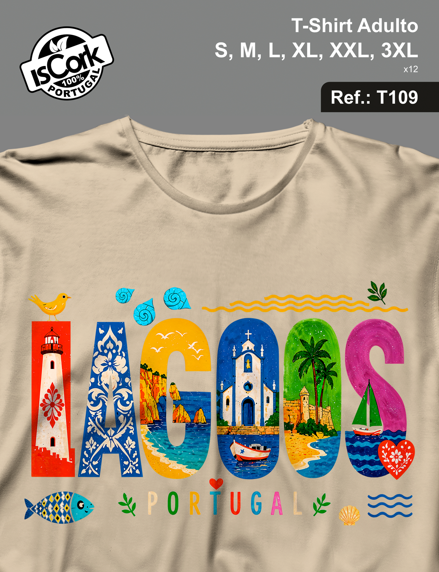 T-Shirt Adulto Lagos G1110