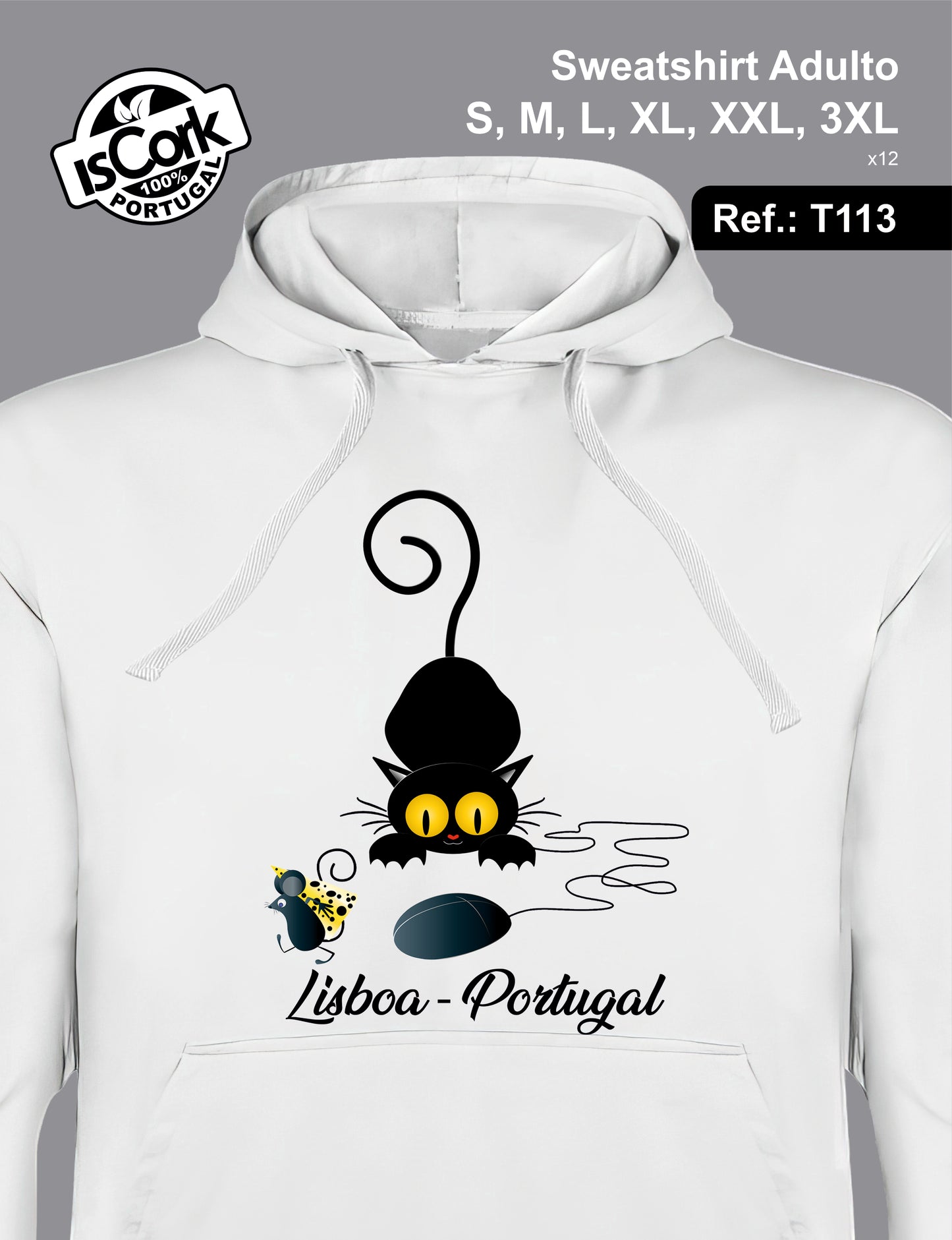 Sweatshirt Adulto Lisboa G113
