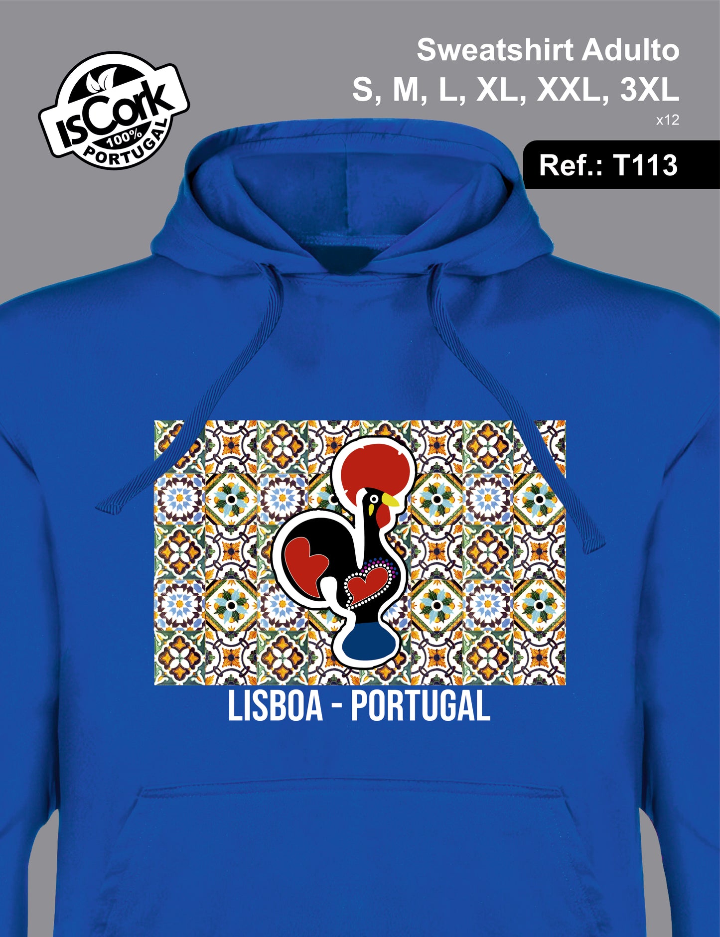 Sweatshirt Adulto Lisboa G133