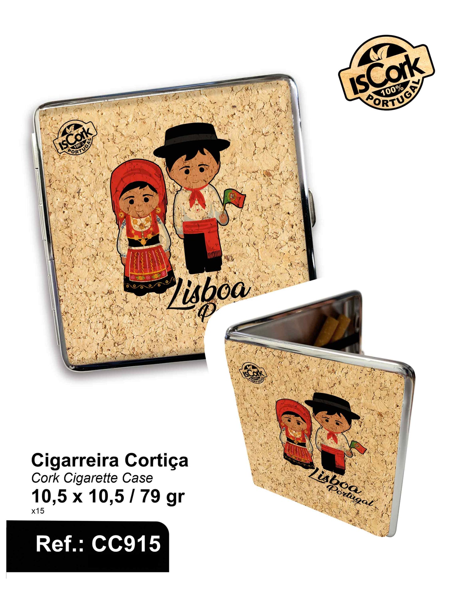 Cigarreira de cortiça Lisboa G134