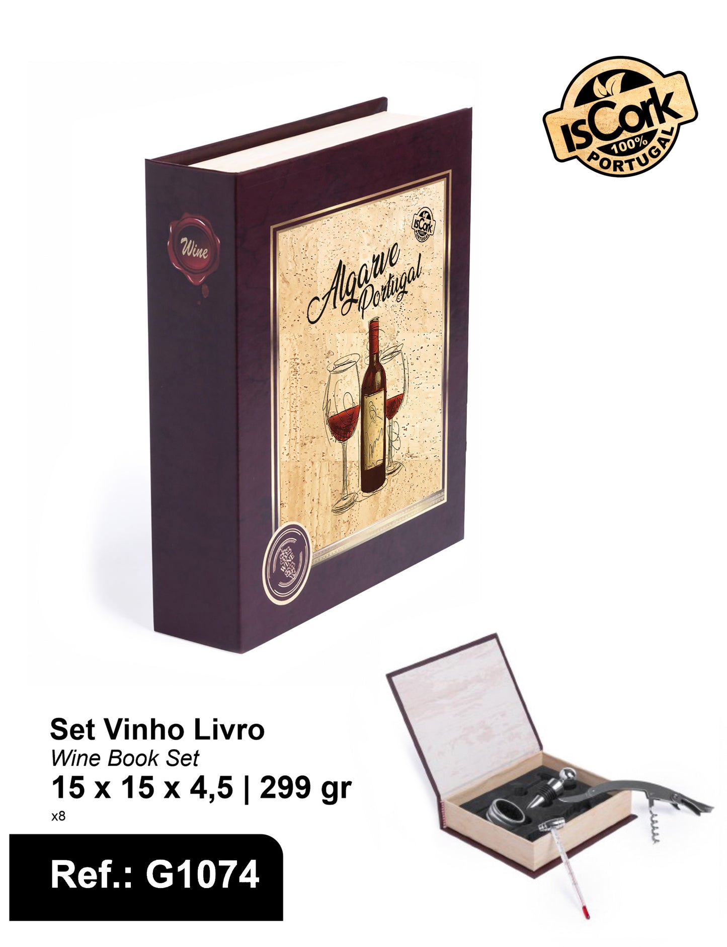 Set Vinho Livro Algarve G212