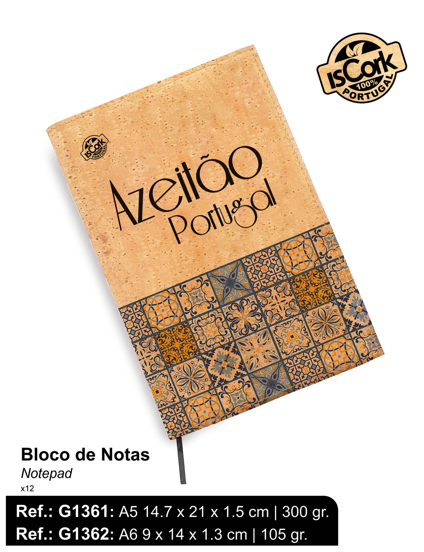 Bloco de Notas Cortiça Azeitão G230