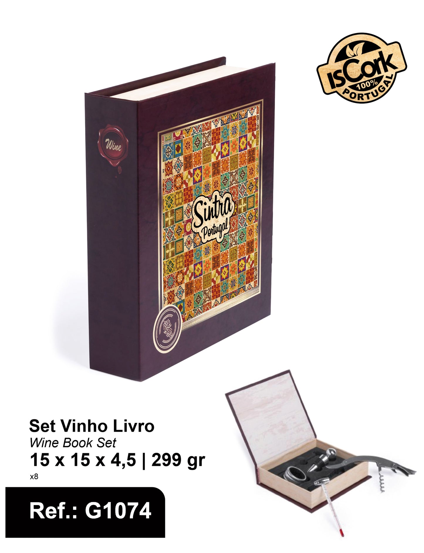 Set Vinho Livro Sintra G361