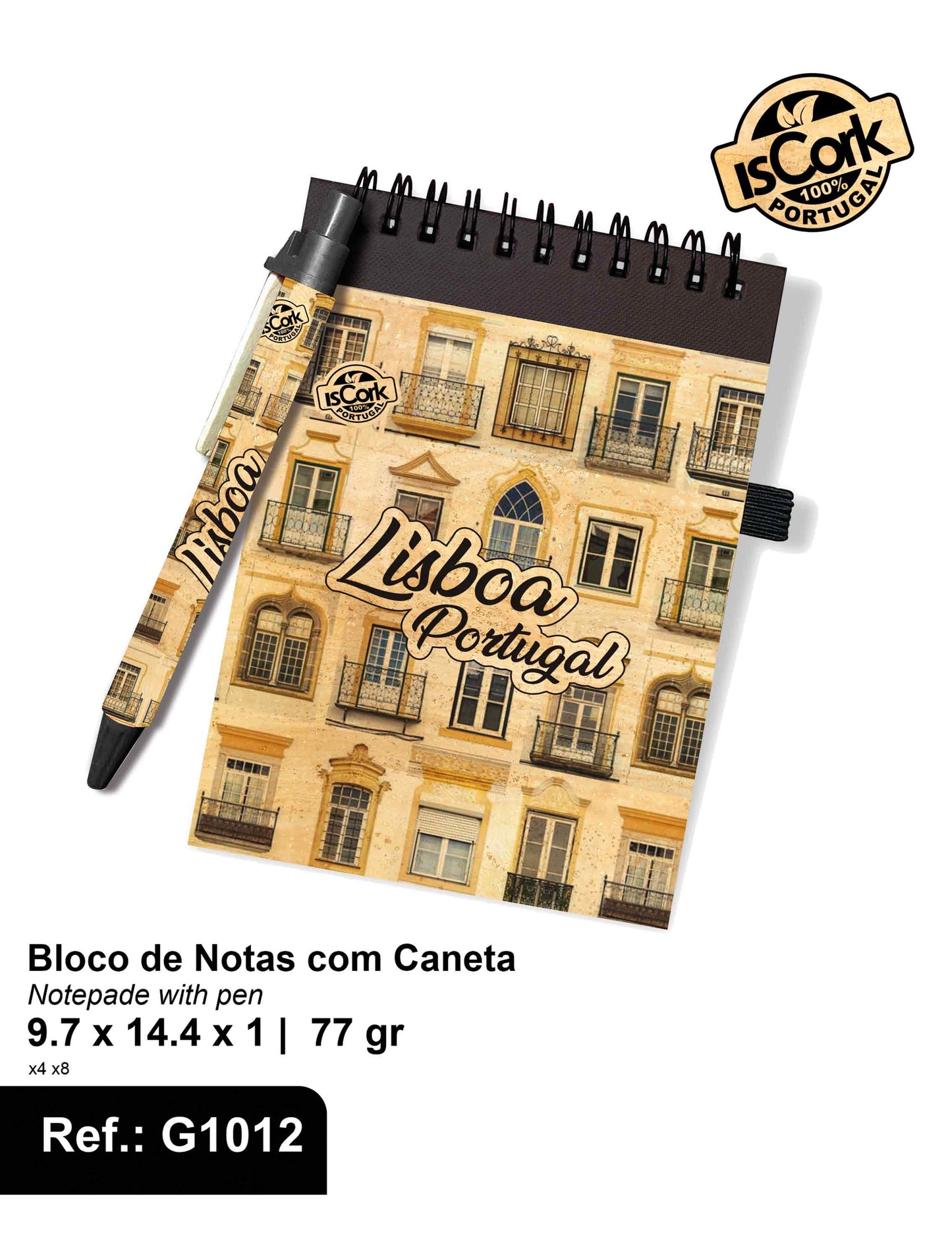 Bloco de Notas com caneta Lisboa G367