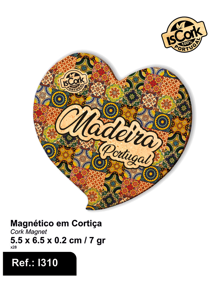 Magnético Coração Madeira G376
