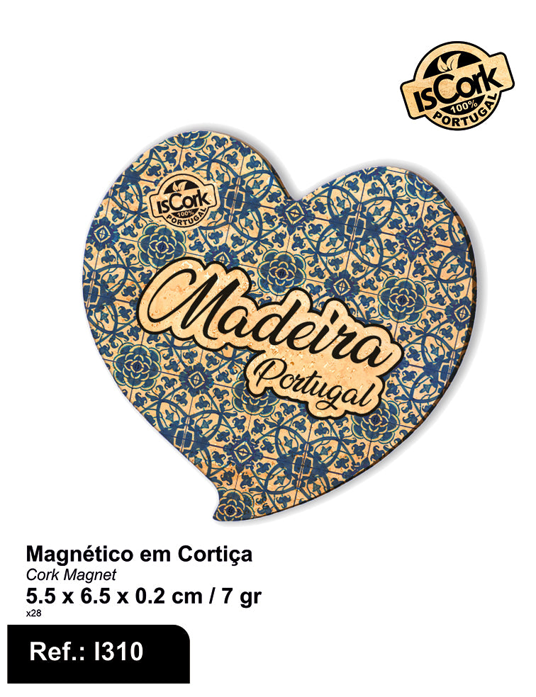 Magnético Coração Madeira G377