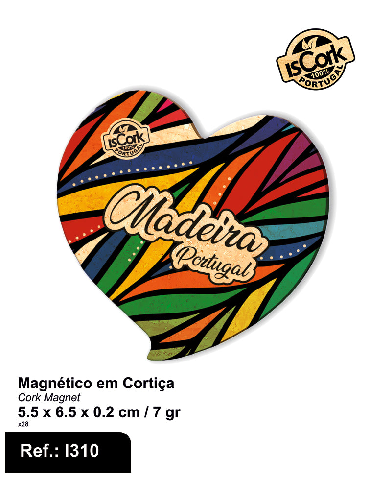 Magnético Coração Madeira G389