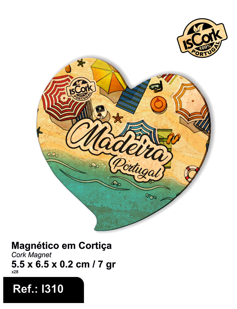 Magnético Coração Madeira G395