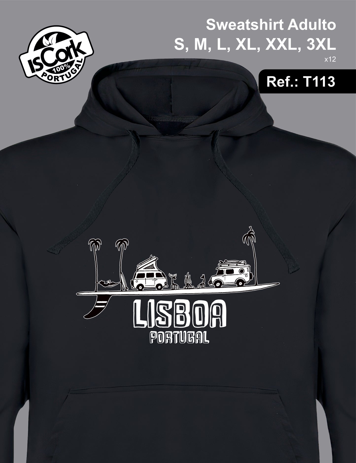 Sweatshirt Adulto Lisboa G456