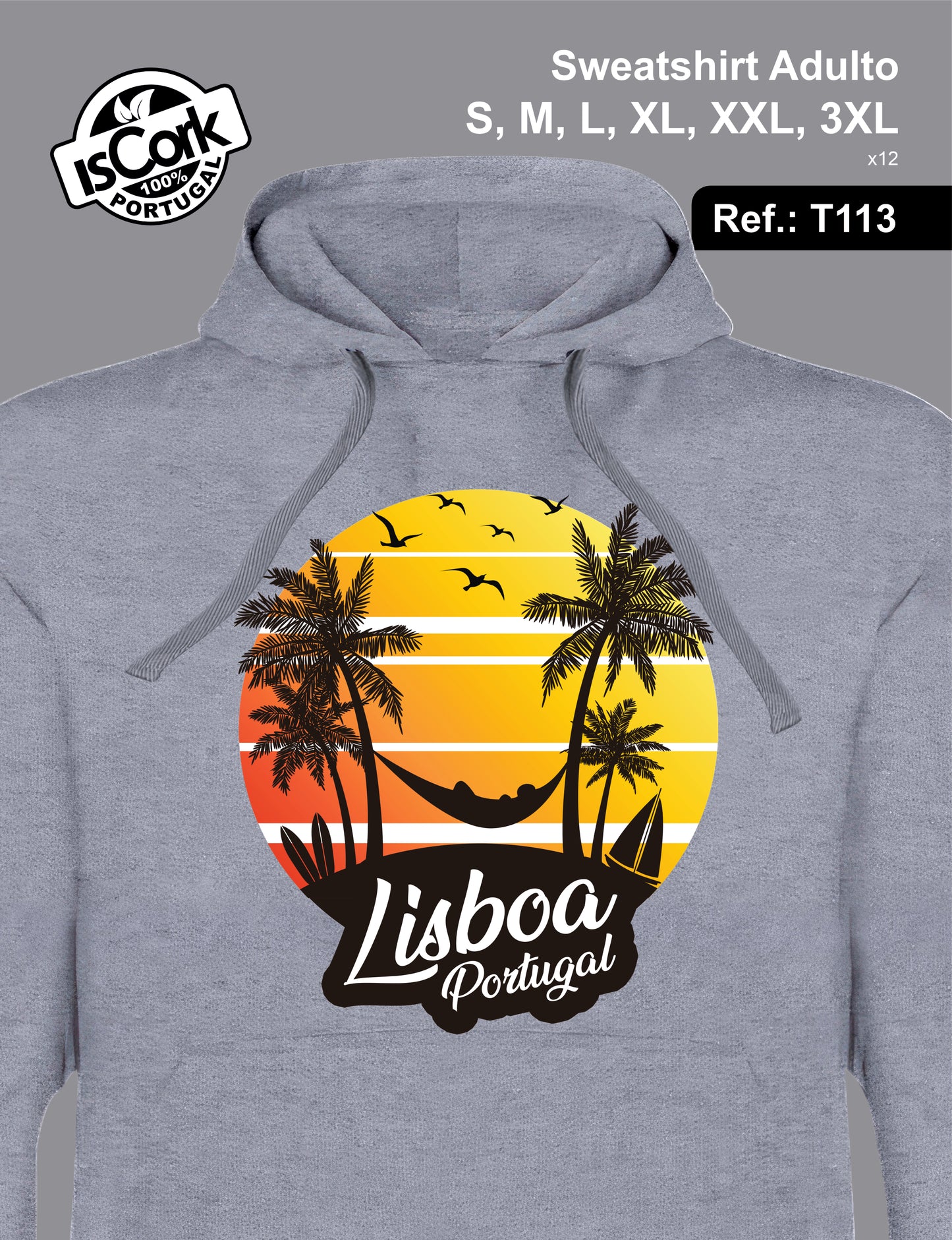 Sweatshirt Adulto Lisboa G485