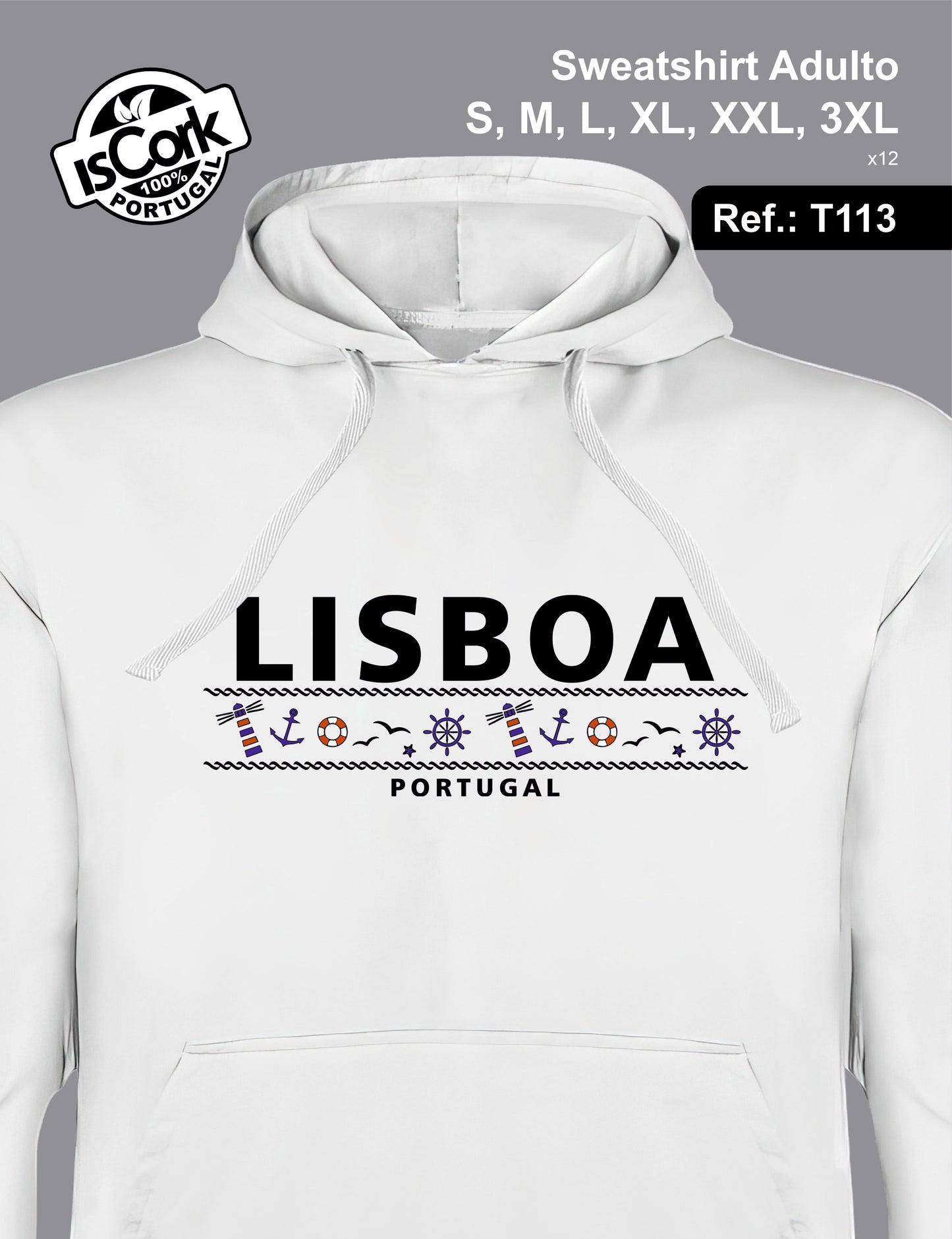 Sweatshirt Adulto Lisboa G519