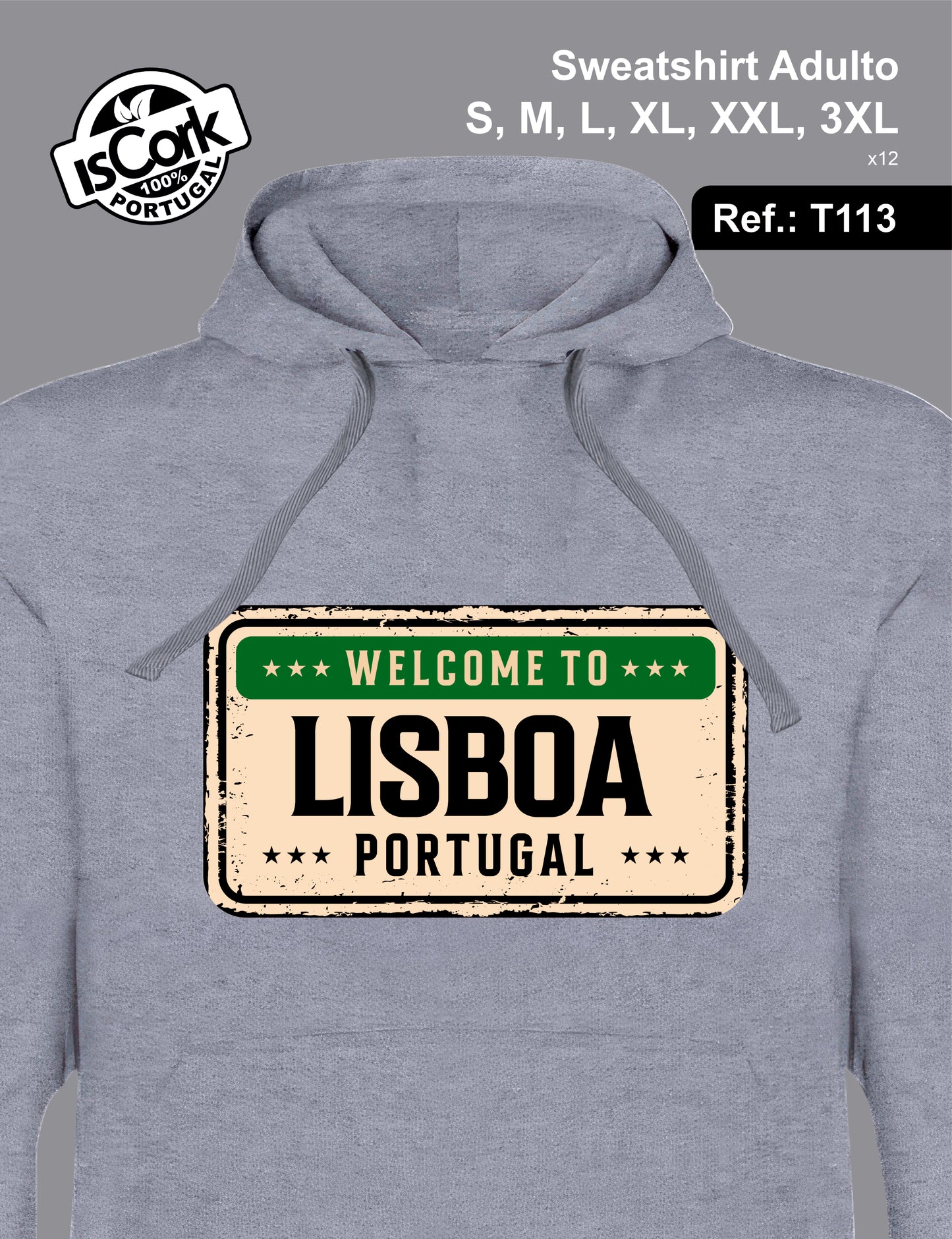 Sweatshirt Adulto Lisboa G598
