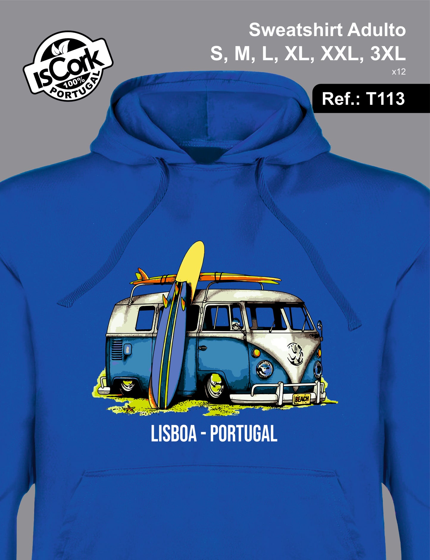 Sweatshirt Adulto Lisboa G65
