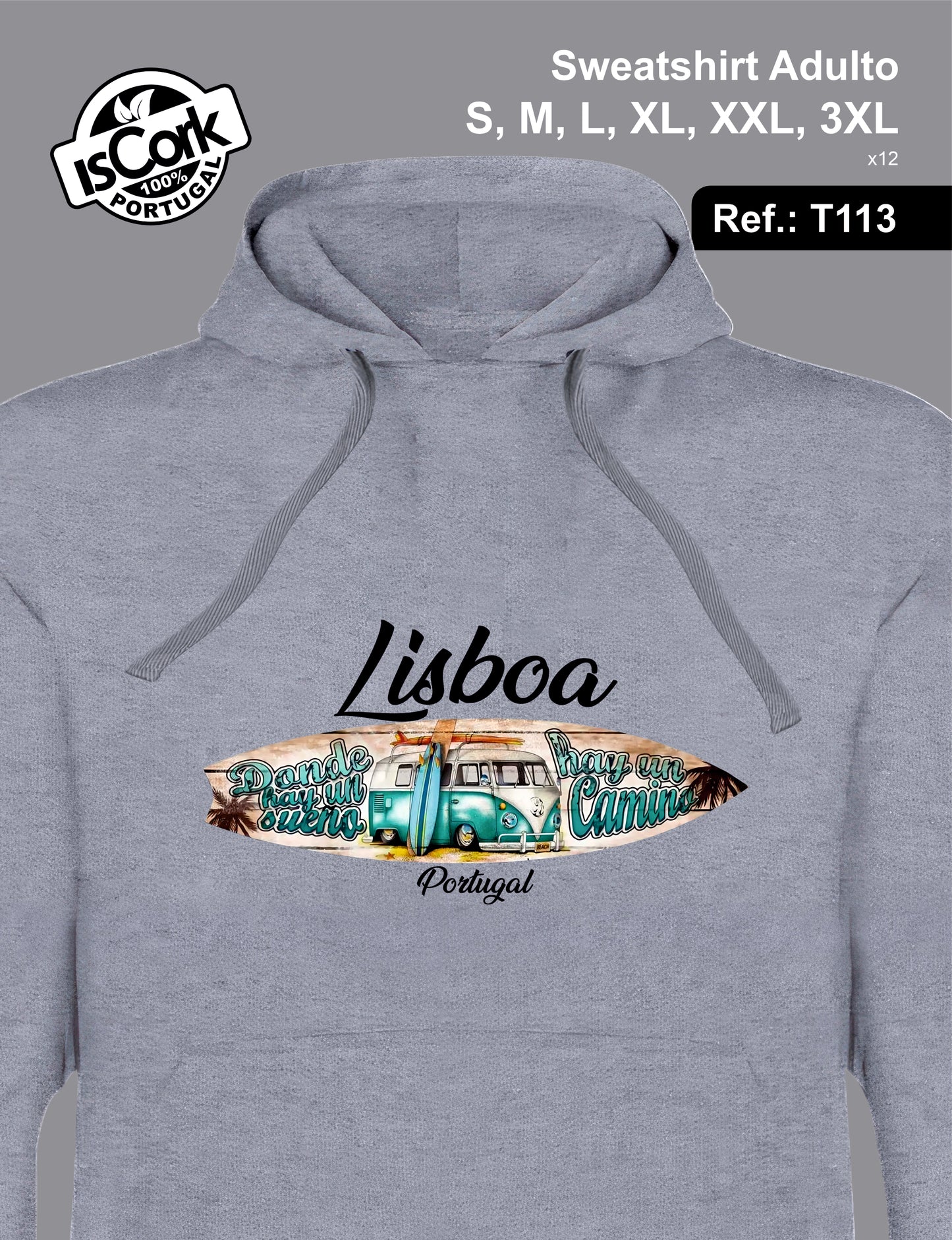 Sweatshirt Adulto Lisboa G763