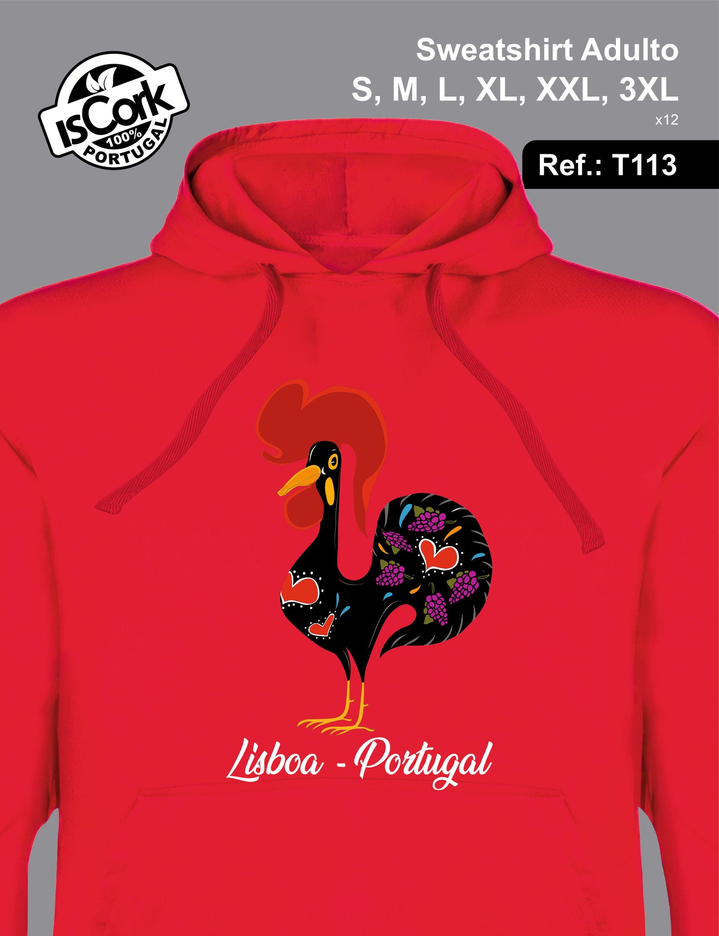 Sweatshirt Adulto Lisboa G838