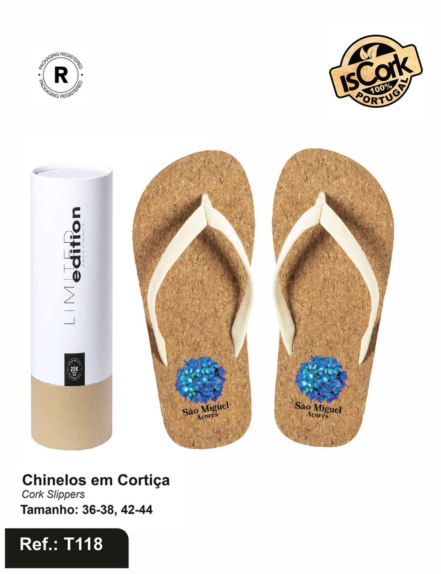 Chinelos de Cortiça São Miguel G945