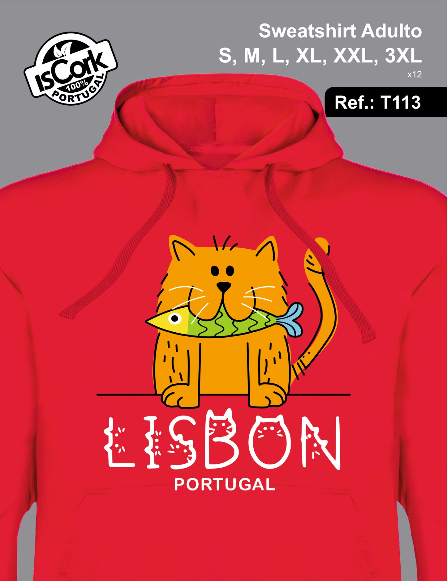Sweatshirt Adulto Lisboa G987