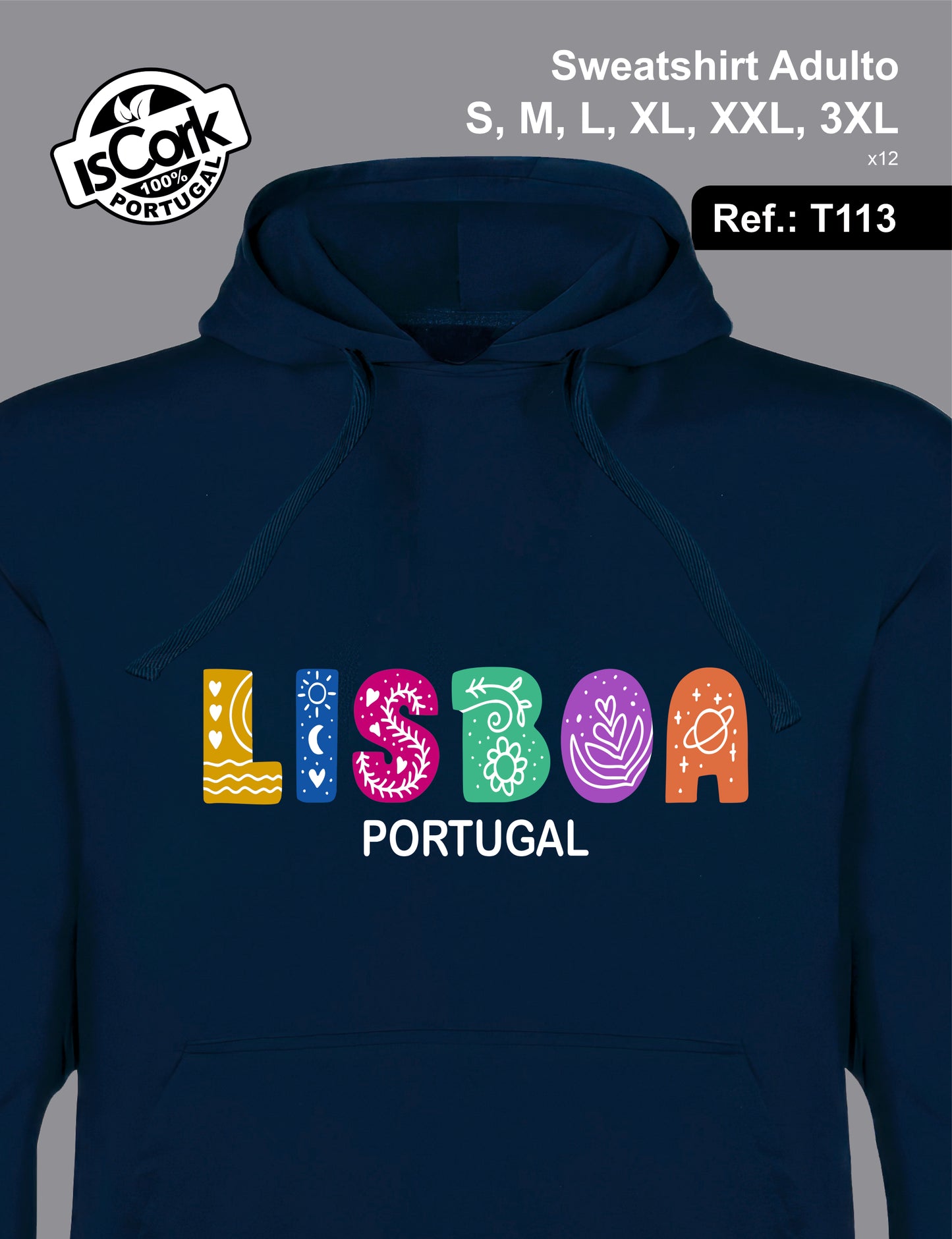 Sweatshirt Adulto Lisboa G988