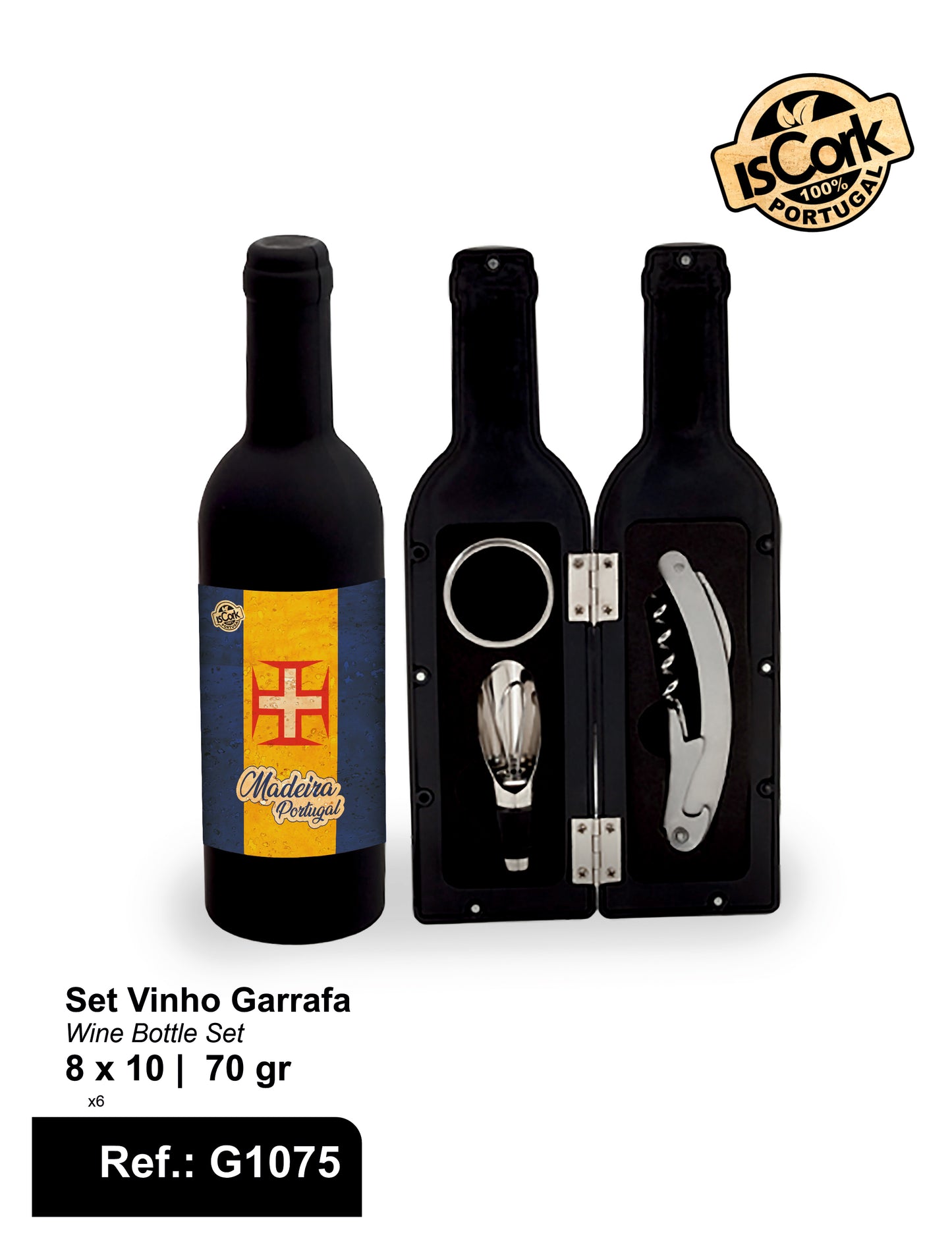 Set Vinhos Garrafa Madeira I-02