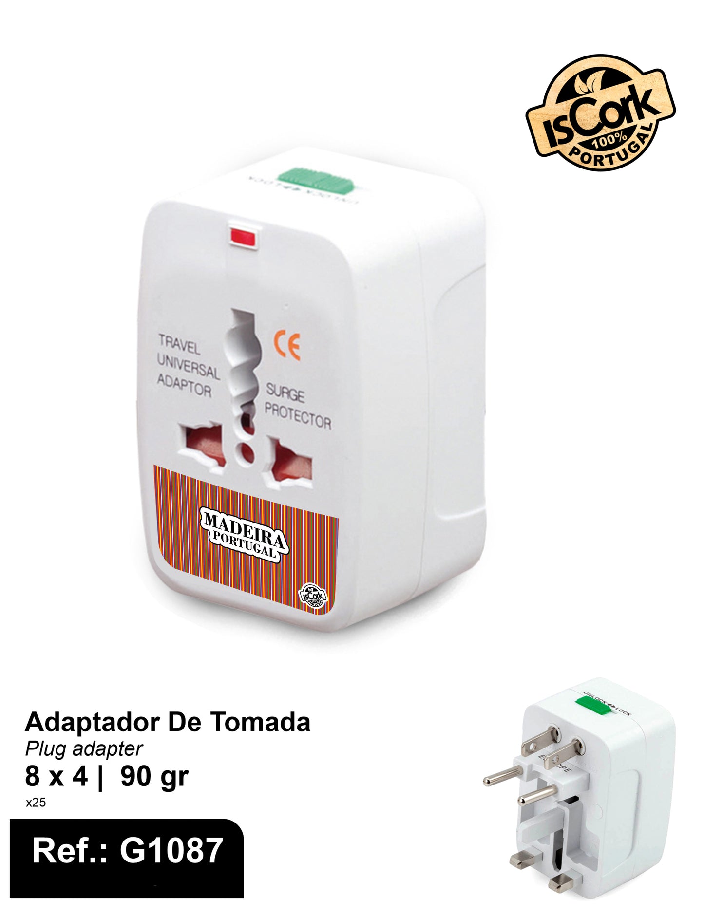Adaptador de Tomada Madeira I-03