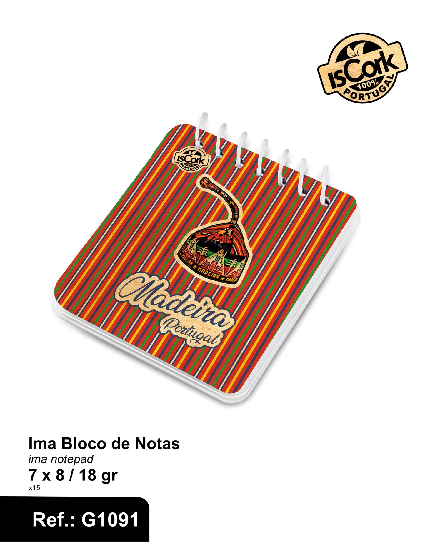 Iman Bloco de Notas Madeira I-25