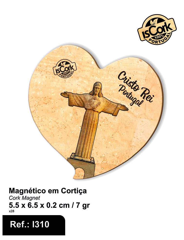 Magnético Coração Cristo Rei I-06