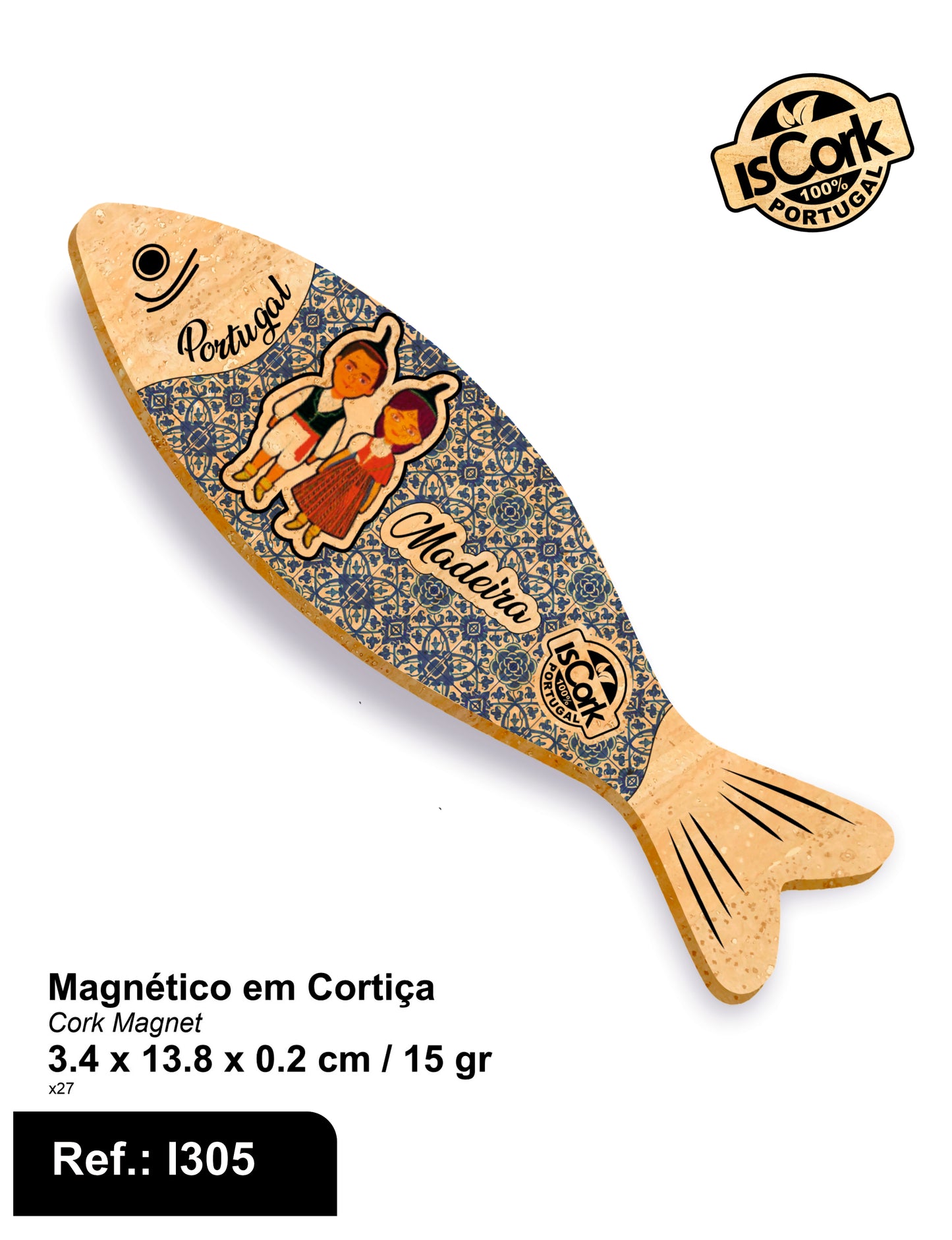 Magnético Sardinha Madeira I-09