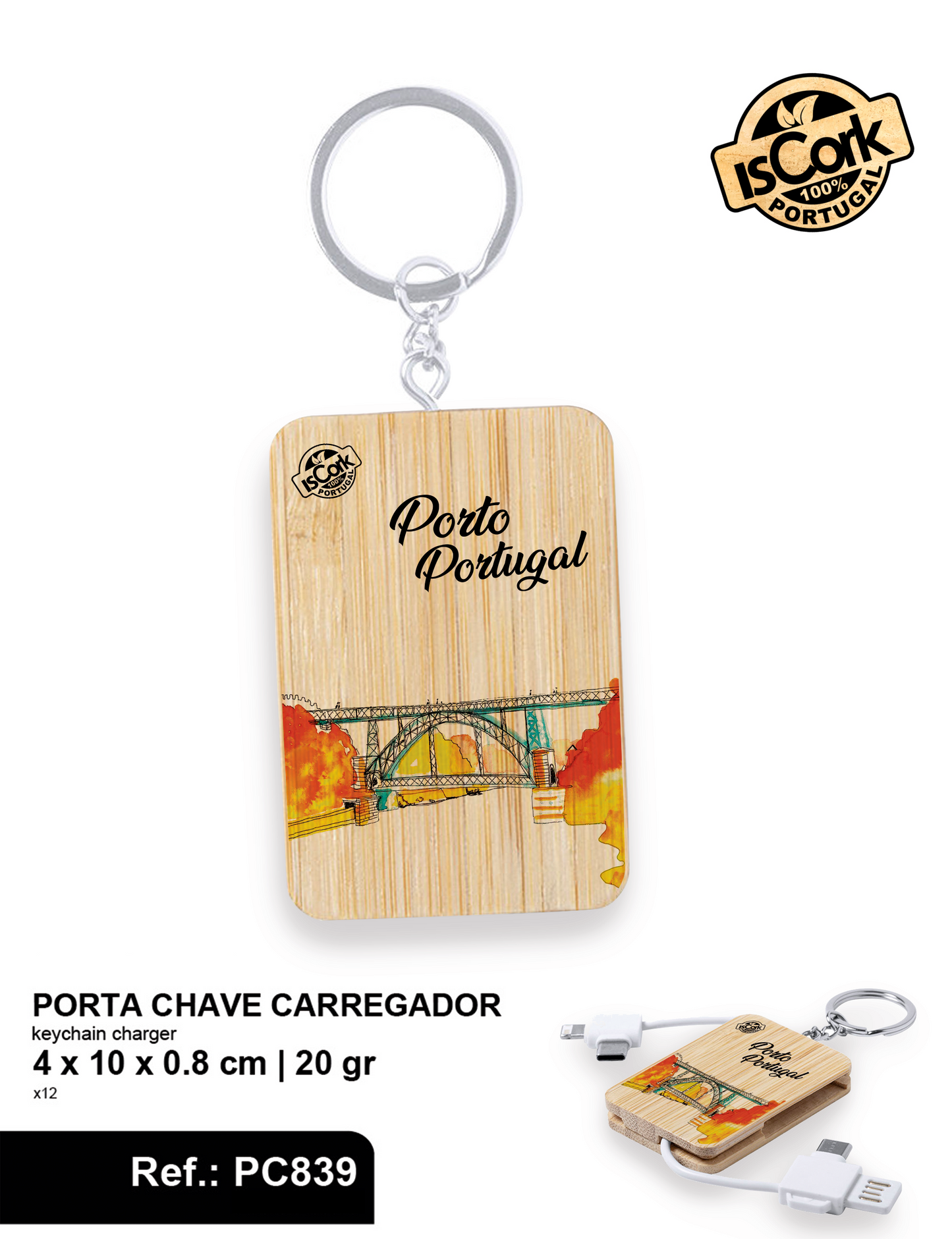 Porta Chave Carregador Porto I-113