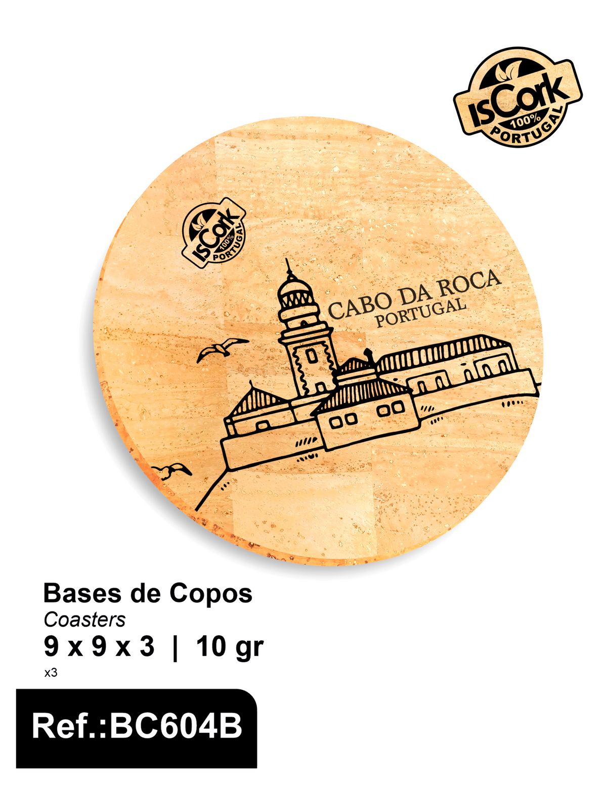 Base de Copos Redondo Cabo da Roca I-128